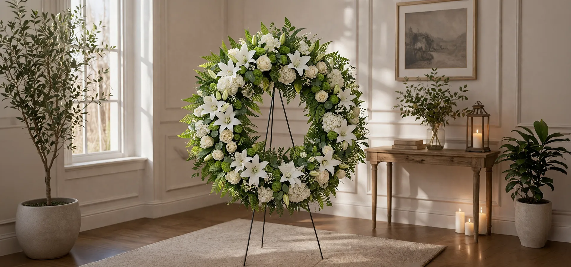 composizioni floreali artificiali per lutto e commemorazione corone funebri