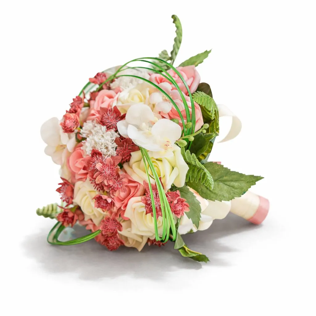 Bouquet sposa di rose e orchidee