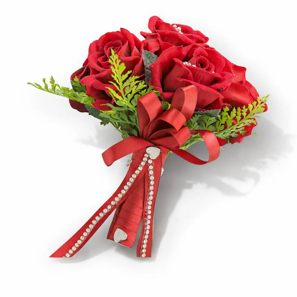 Bouquet sposa in rose rosse