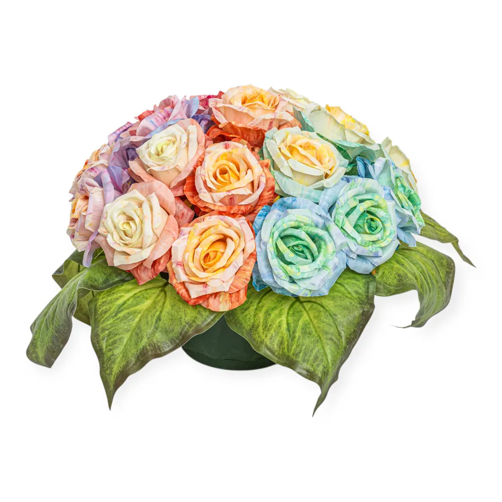 Ciotola rose multicolore arcobaleno