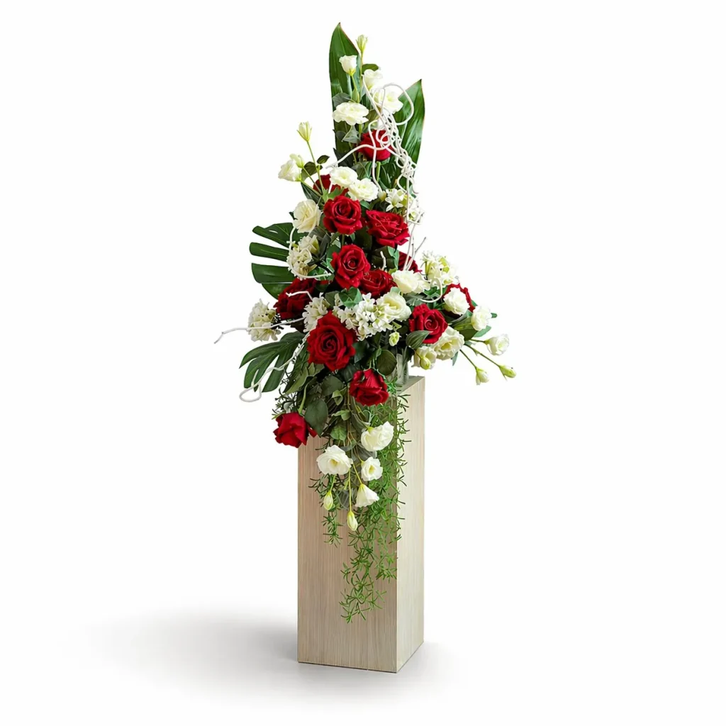 Immagine del prodotto: Colonna di rose e crisantemi