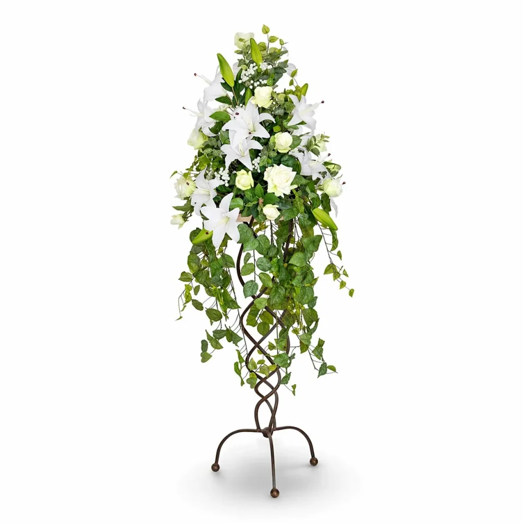 Immagine del prodotto: Colonna di gigli bianchi e rose bianche