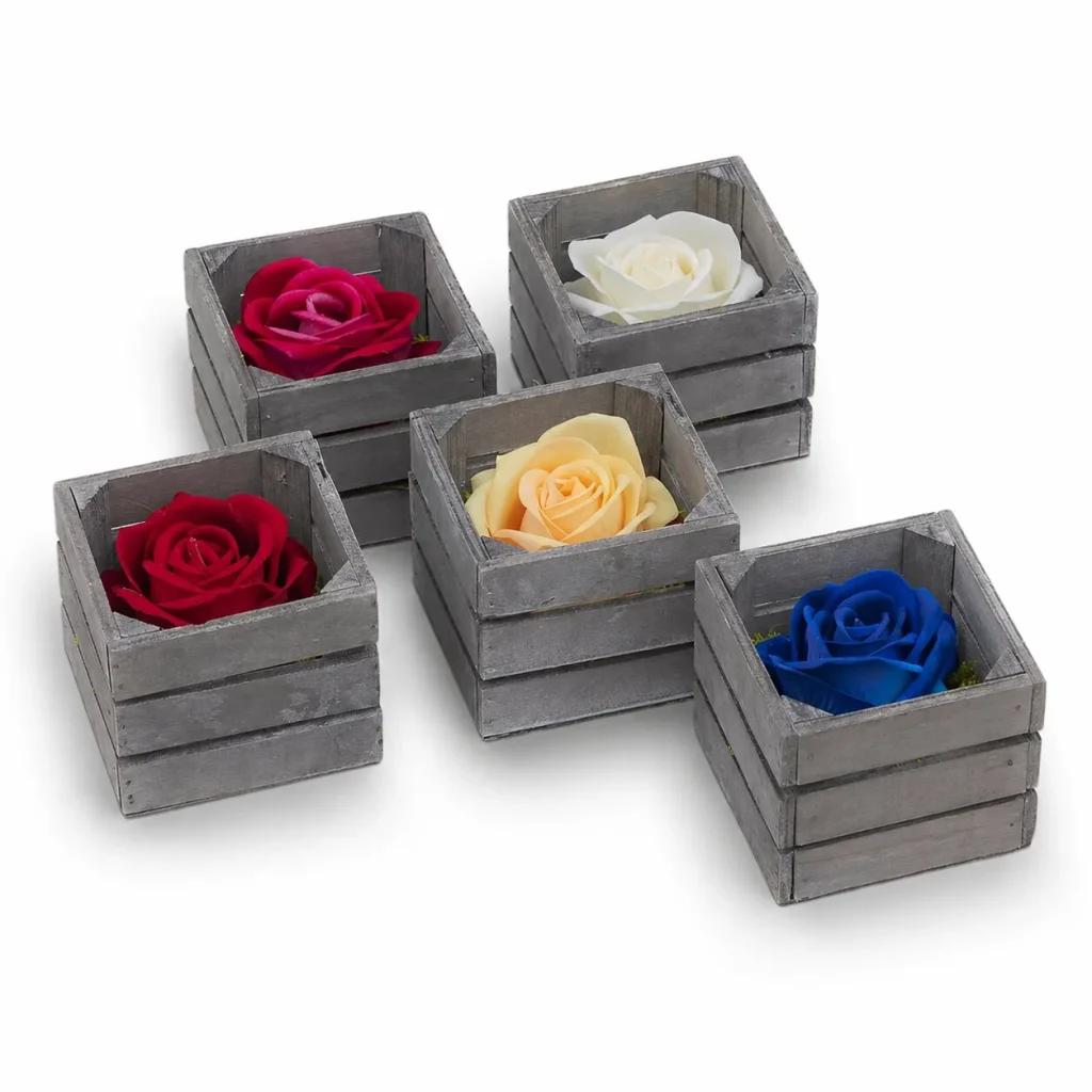 Immagine del prodotto: Scatolina legno con rosa