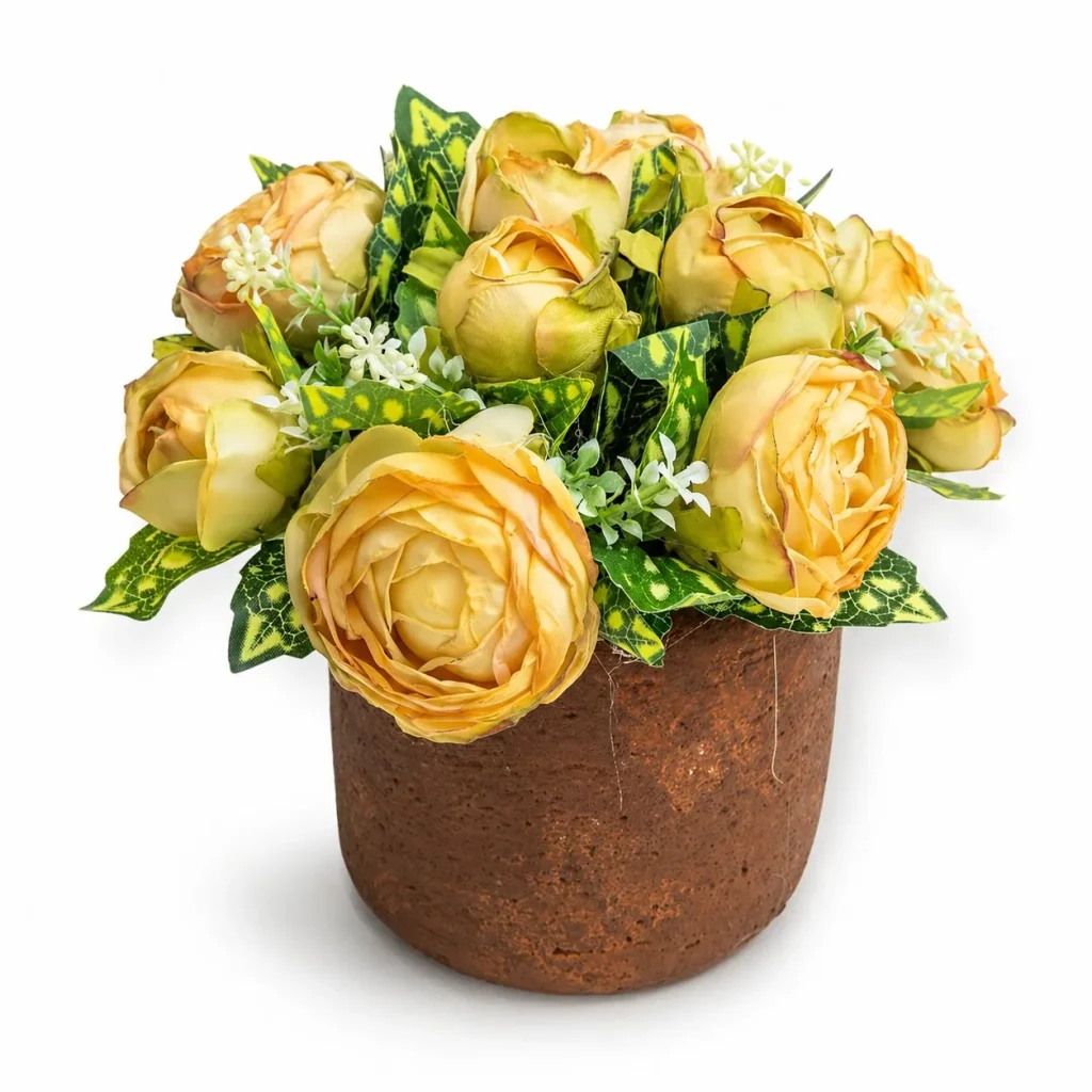 Immagine del prodotto: Vasetto cotto rose finto dry