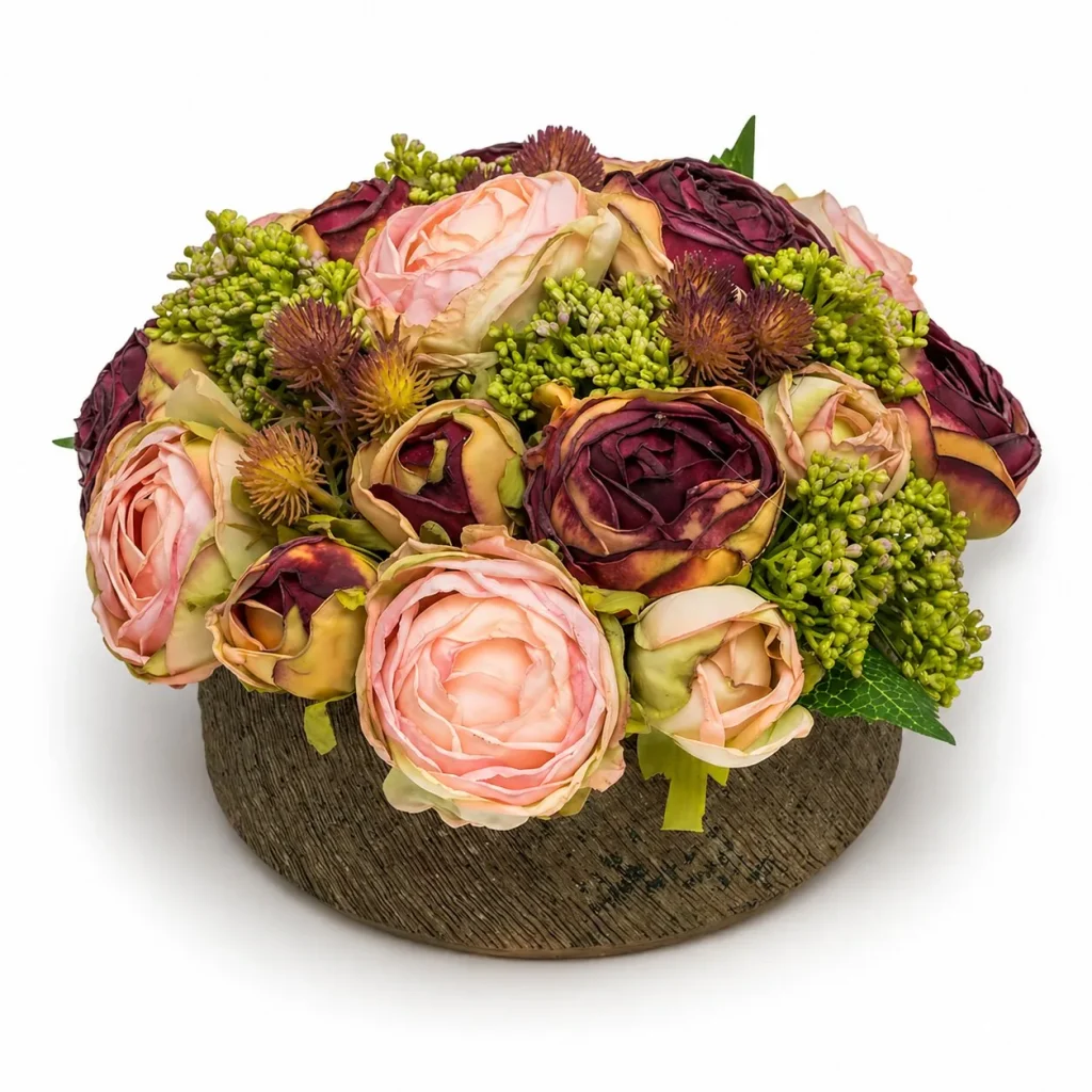 Immagine del prodotto: Vasetto terracotta rose finto secco