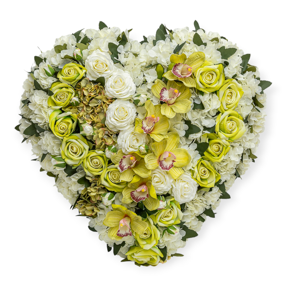 cu041 cuore rose bianche orchiedea verse ilfintofiorista